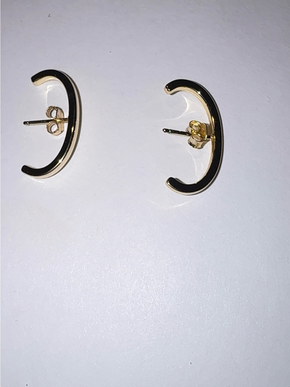 Gold Plated 925 Sterling Silver Curved Ear Climber Crawlers